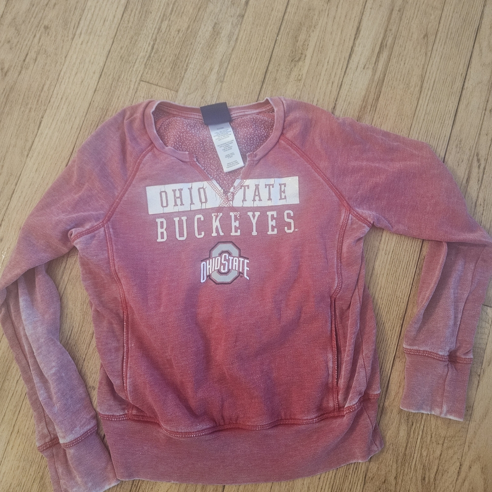 Ohio State Buckeyes Girls Large 10 /12 Red Sweatshirt